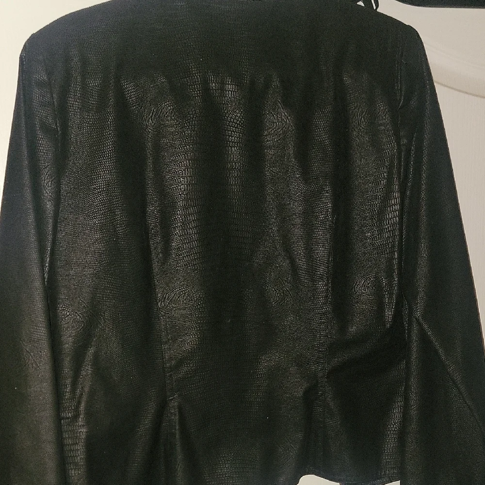 Maggy London Black Leather Jacket - Picture 2 of 3